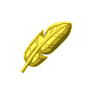Feather brooch