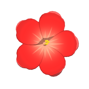 Hibiscus hairpin
