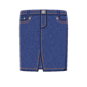 Denim pencil skirt