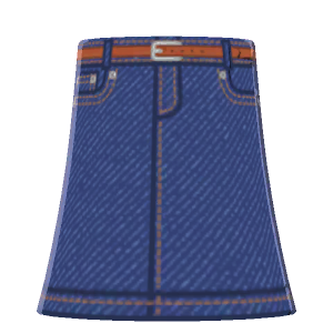 Denim maxi skirt