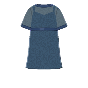 Lace-overlay dress