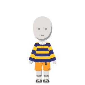 Striped rugby outfit
