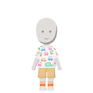 Traffic-print-tee outfit