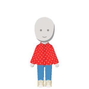Dotted-shirt outfit
