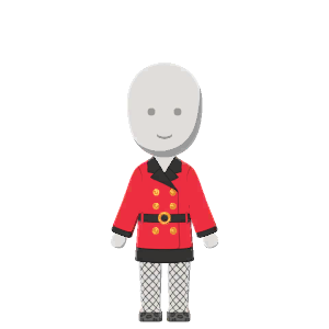 Gaudy bubble-era outfit