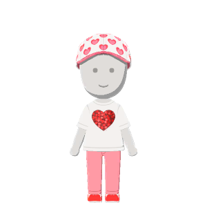 Heart-to-heart outfit