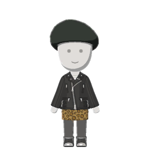 Biker-jacket outfit