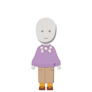 Floral-sweater outfit