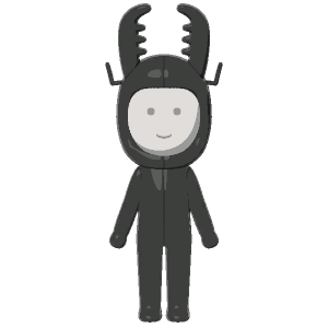 Stag-beetle costume