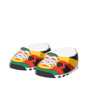 Bright sneakers