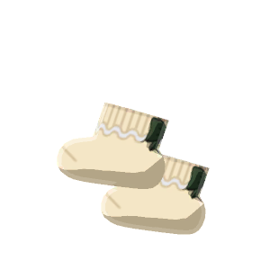 Back-ribbon socks
