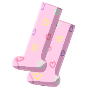 Heart-print tights