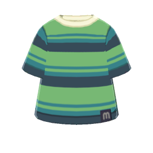 Multistriped tee